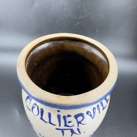 1995 Beaumont Brothers Pottery Stoneware Utensil Holder Vase Salt Glaze TN BBP - Picture 6 of 12